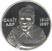 7 500 000 Lira Cahit Arf, Turkey, 2001 reverse image