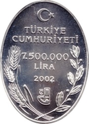 7 500 000 Lira Stenbergia candida obverse image