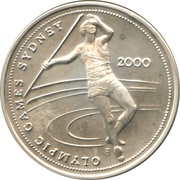 10 000 000 Lira 2000 Olympics, Turkey, 2001 reverse image