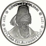 10 000 000 Lira Mevlâna Celâleddin-i Rumi, Turkey, 2002 reverse image
