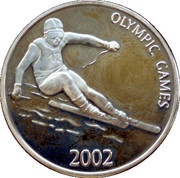 10 000 000 Lira 2002 Olympics-Skier, Turkey, 2002 reverse image