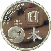 15 000 000 Lira Year of Turkey in Japan, Turkey, 2003 reverse image
