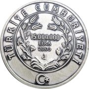 15 000 000 Lira Zeugma obverse image