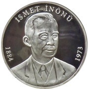 15 000 000 Lira Ismet Inönü, Turkey, 2004 reverse image