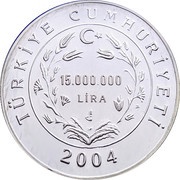 15 000 000 Lira Nazim Hikmet Ran obverse image