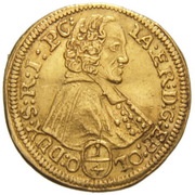 ¼ Ducat - Jakob Ernst von Liechtenstein obverse image