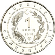 1 Kuruş Pygmy Cormorant obverse image