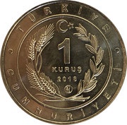 1 Kuruş White-Headed Duck obverse image