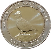 1 Kuruş Woodlark reverse image