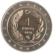 1 Kuruş Black-winged stilt obverse image