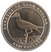 1 Kuruş Stone-Curlew, Turkey, 2020 reverse image