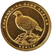 1 Kuruş Chukar partridge reverse image