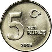 5 Yeni Kuruş reverse image