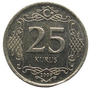 25 Kuruş reverse image