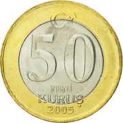 50 Yeni Kuruş, Turkey, 2005-2008 reverse image