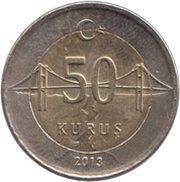 50 Kuruş reverse image