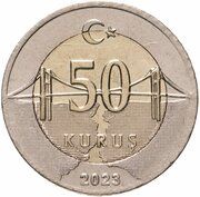 50 Kuruş reverse image