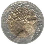 1 Lira Red Deer, Turkey, 2012 reverse image