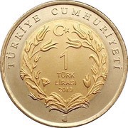 1 Lira Monk Seal obverse image
