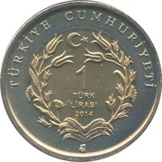 1 Lira Anatolian Eagle obverse image