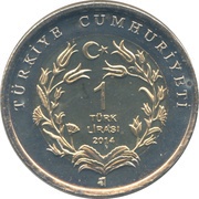1 Lira Long-eared Hedgehog obverse image