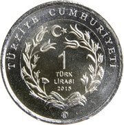 1 Lira Turkish Angora Cat obverse image