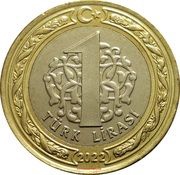 1 Lira Great Offensive, Turkey, 2022 reverse image
