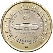 1 Lira 2023 Inauguration Ceremony obverse image