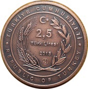 2,5 Lira Hamidiye Battle Cruiser obverse image