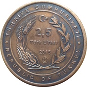 2,5 Lira Minelayer Nusret obverse image
