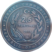 2,5 Lira Yavuz Battle Cruiser obverse image