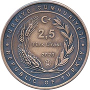 2,5 Lira Anadolu Agency obverse image