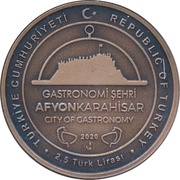 2,5 Lira Afyonkarahisar: Gastronomy City obverse image