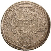 1 Thaler - Wolfgang von Schrattenbach, Bohemia, 1726-1727 reverse image