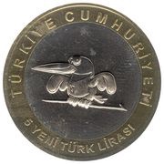 5 Lira 23rd Universiade obverse image