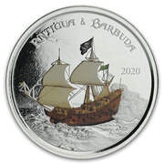 2 Dollars - Elizabeth II Rum Runner; Colourised reverse image