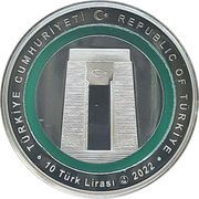 10 Lira 1915 Canakkale Bridge obverse image