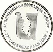 15 Lira 23rd Universiade, Turkey, 2005 reverse image