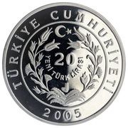 20 Yeni Lira Anatolian Mouflon obverse image