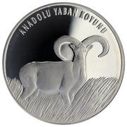 20 Yeni Lira Anatolian Mouflon, Turkey, 2005 reverse image