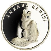 20 Yeni Lira Angora Cat, Turkey, 2005 reverse image
