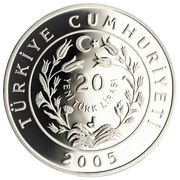 20 Yeni Lira Turkish Kangal Dog obverse image