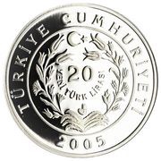 20 New Lira Edirne Selimiye Mosque obverse image