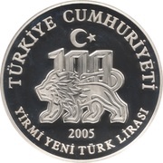 20 Yeni Lira Galatasaray Sports Club; Mule obverse image