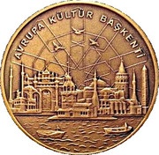 20 Lira European Capital Of Culture, Turkey, 2010 reverse image