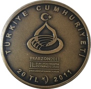 20 Lira Youth Olympic Festival obverse image