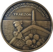 20 Lira Youth Olympic Festival reverse image
