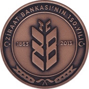 20 Lira Ziraat Bank, Turkey, 2013 reverse image