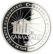 20 Lira Peace Summit obverse image