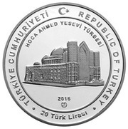 20 Lira Ahmad Yasawi obverse image